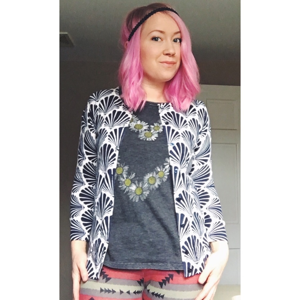 Mermaid Seashell Sweater Cardigan