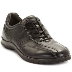 Ecco women's black leather sky tie shoes