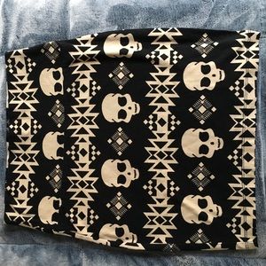 Tribal & Skull mini skirt