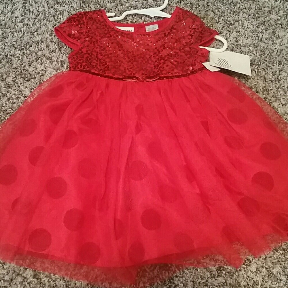 Red toddler dress