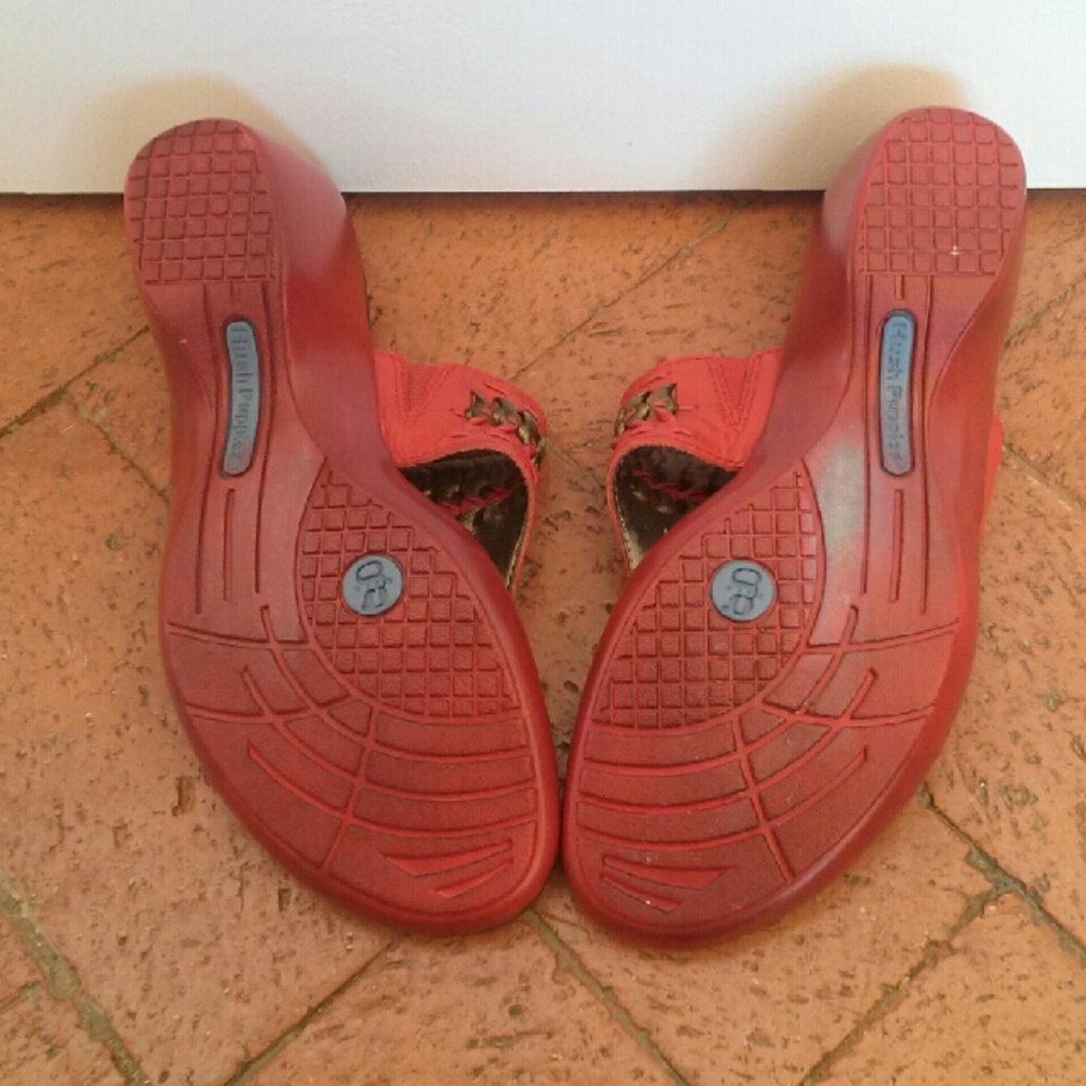 Hush Puppies Leather Sandals Sz 6.5M - Picture 4 of 4