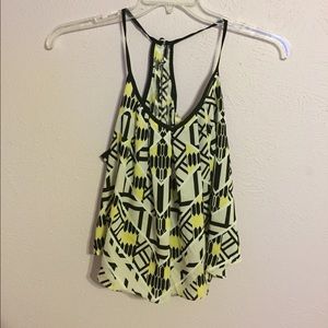 Black and yellow Mind Code Blouse