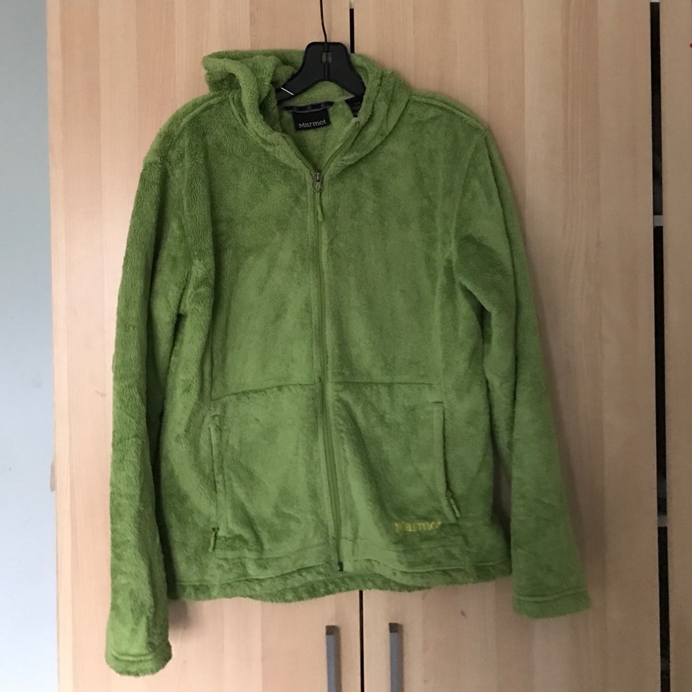 Lovely green Marmot fleece hoodie
