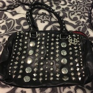 Marc ecko black bag red interior