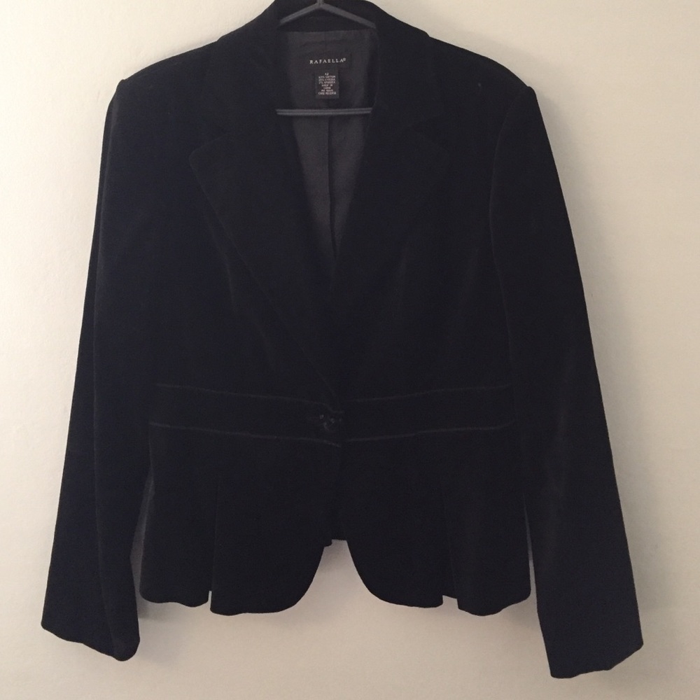 Rafaella Classic Black Velvet Jacket