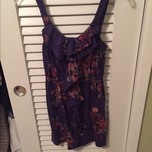 Purple Floral Dress from Express XS