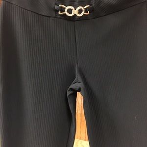 Black stretchy dress pants