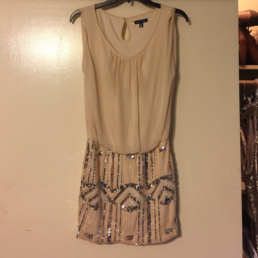 Cocktail mini dress sequins