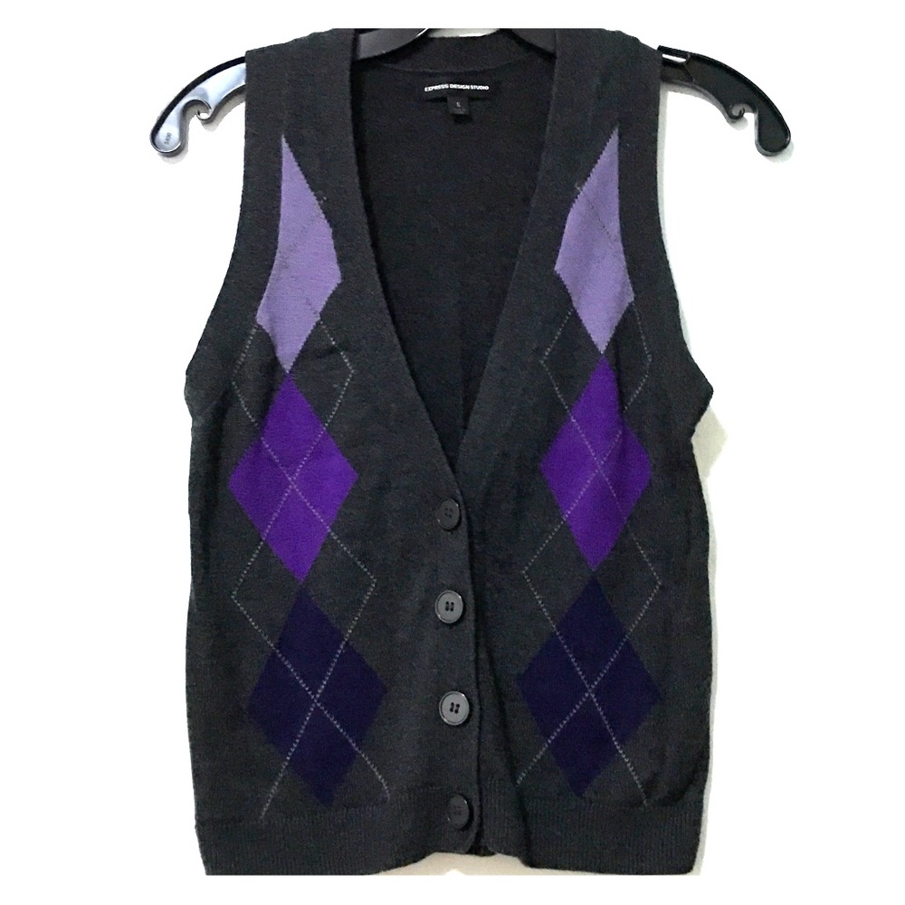 Express Design Studio Wool Sweater Vest