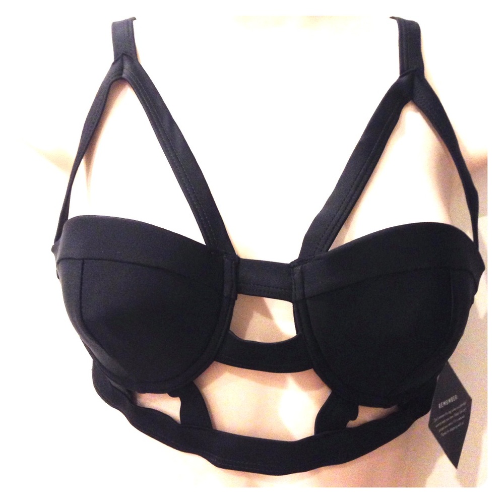 NASTY GAL GAGE LONGLINE BIKINI TOP🎀