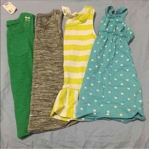 4 summer shirts Sz 6