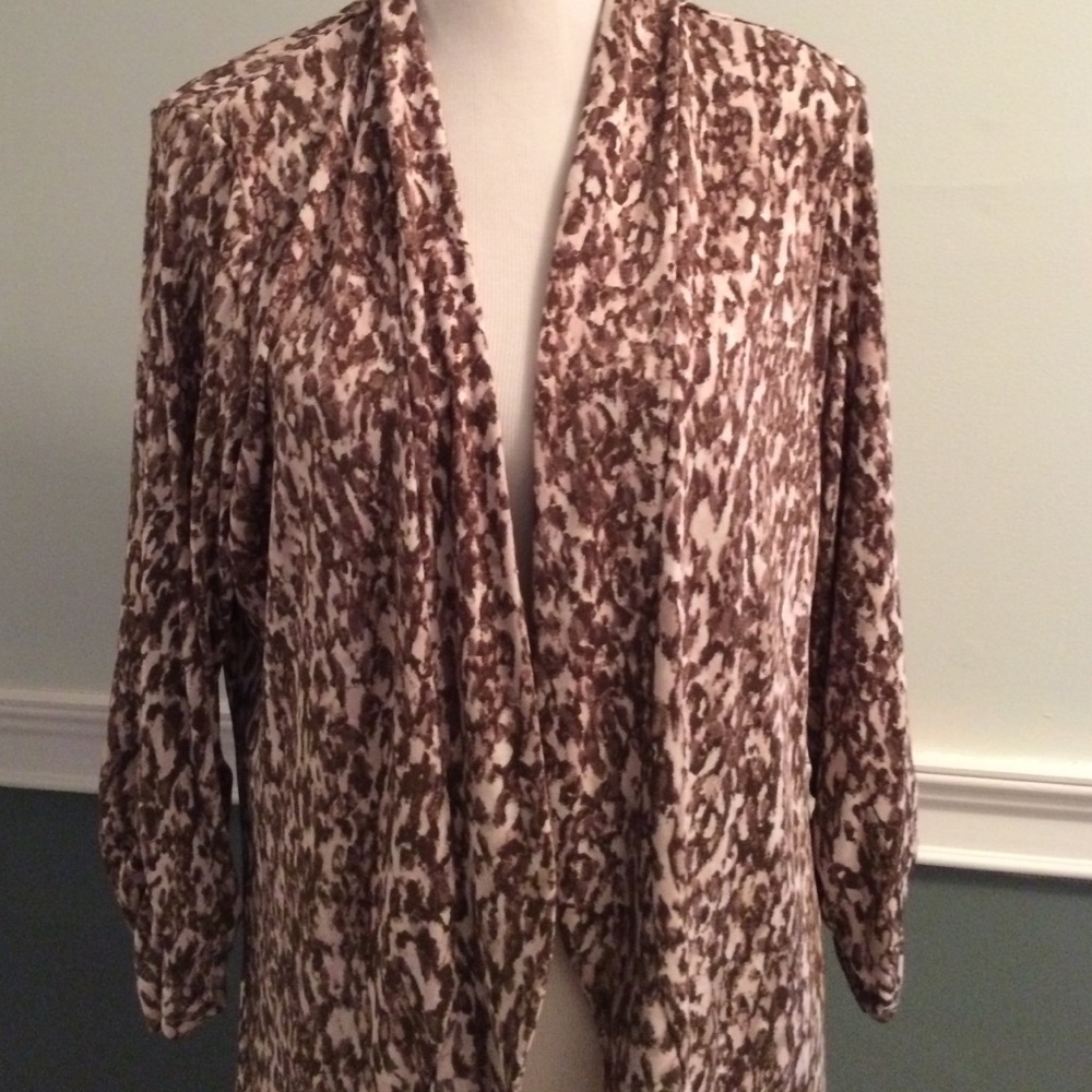 Chico's pink & taupe tones jacket