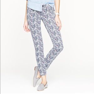 J.Crew Liberty Art Toothpick Jean in June's Meadow