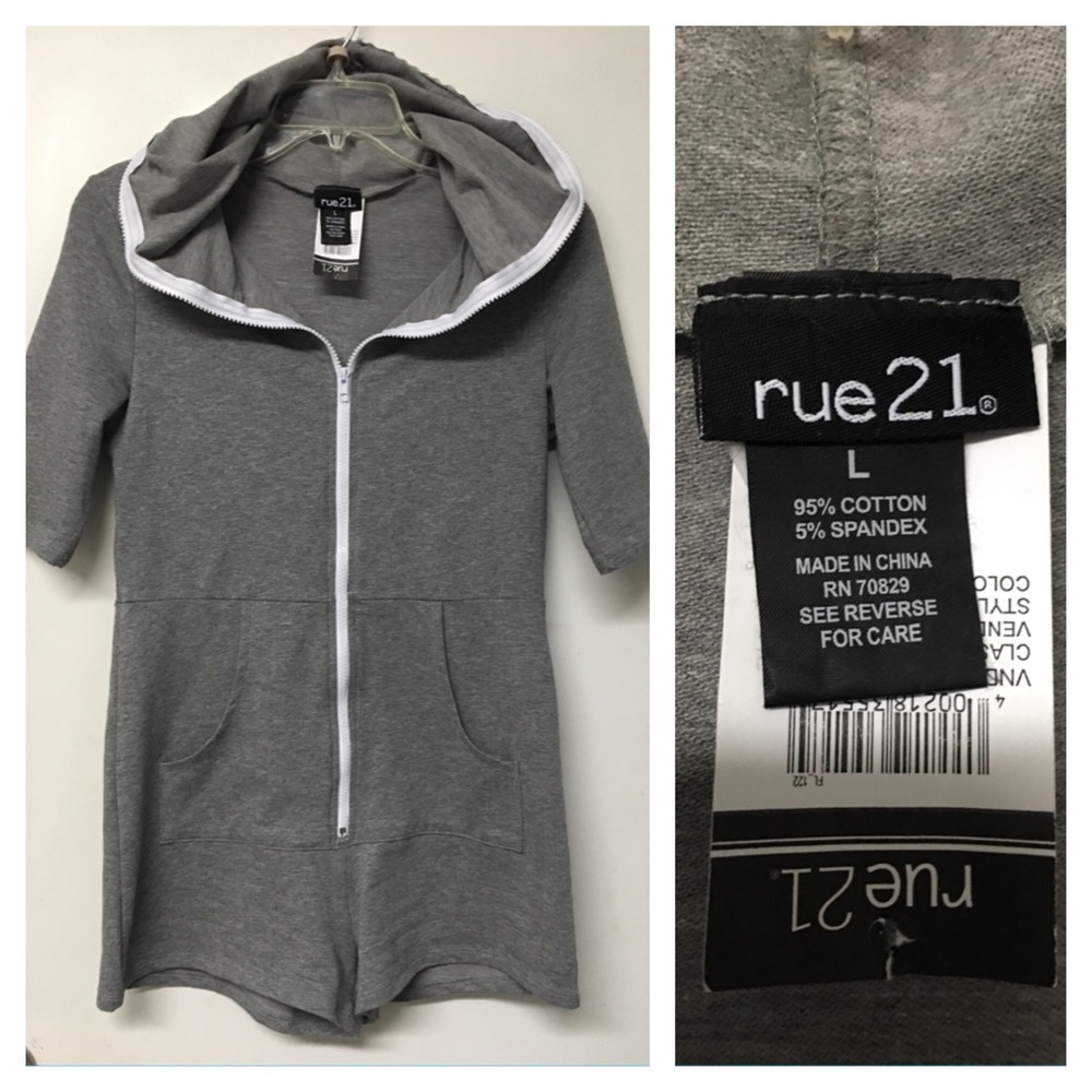 RUE21 hooded romper- nwt - Picture 2 of 4
