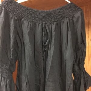 NWT Black off shoulder top