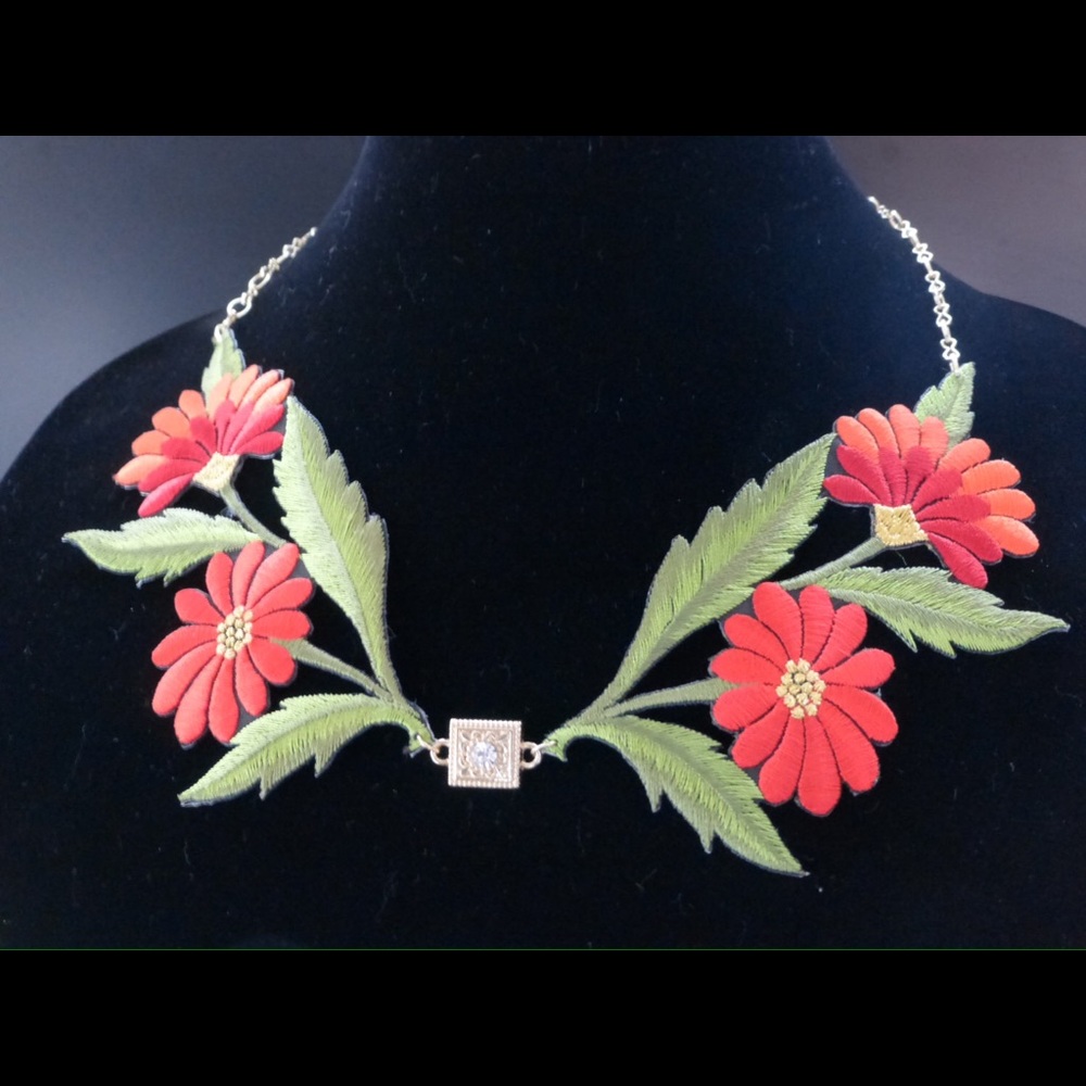Vibrate Floral Necklace - One of a kind