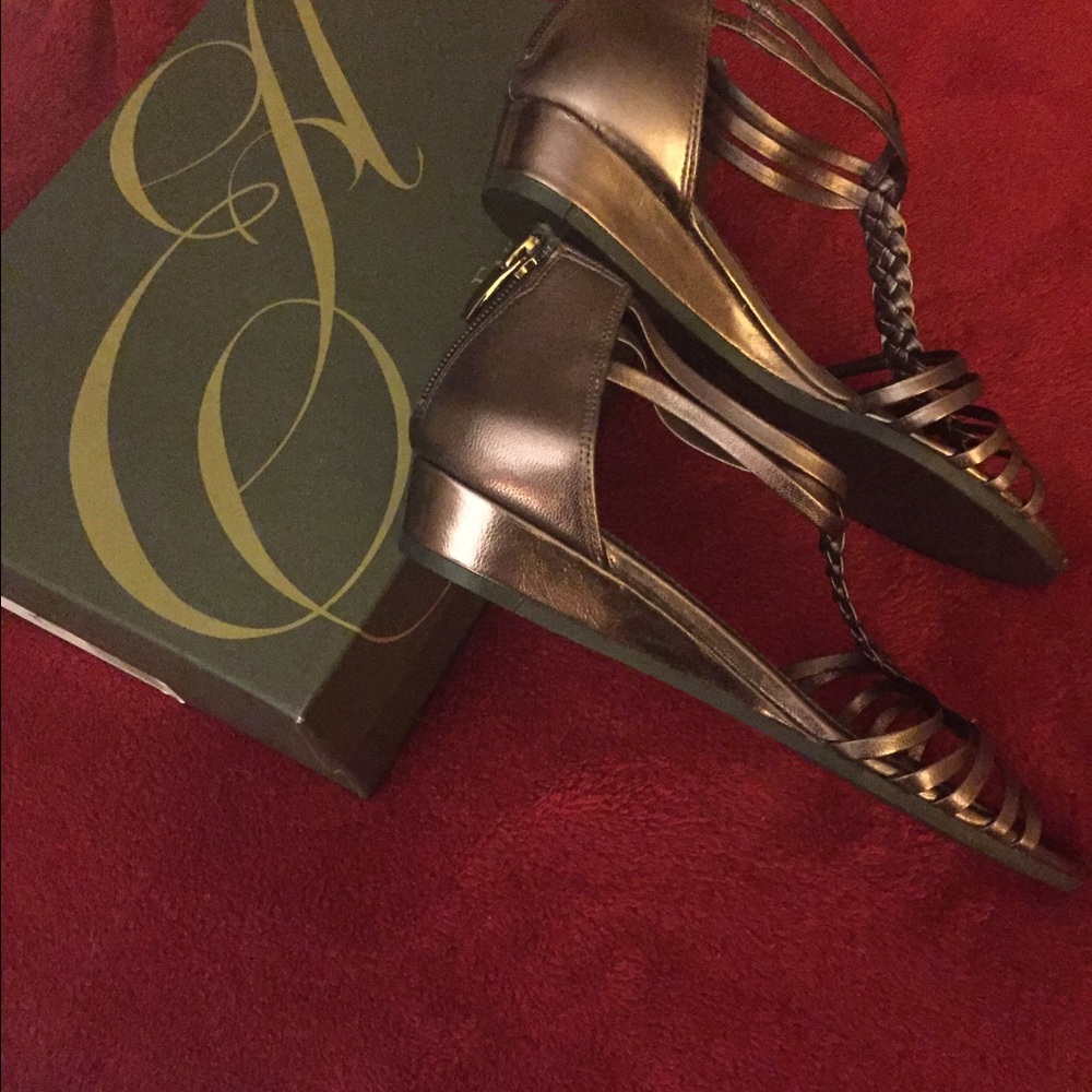 Bronze gladiator sandal, Enzo Angiolini, Sz 8
