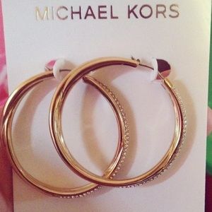 Michael Kors Gold Hoop Earrings