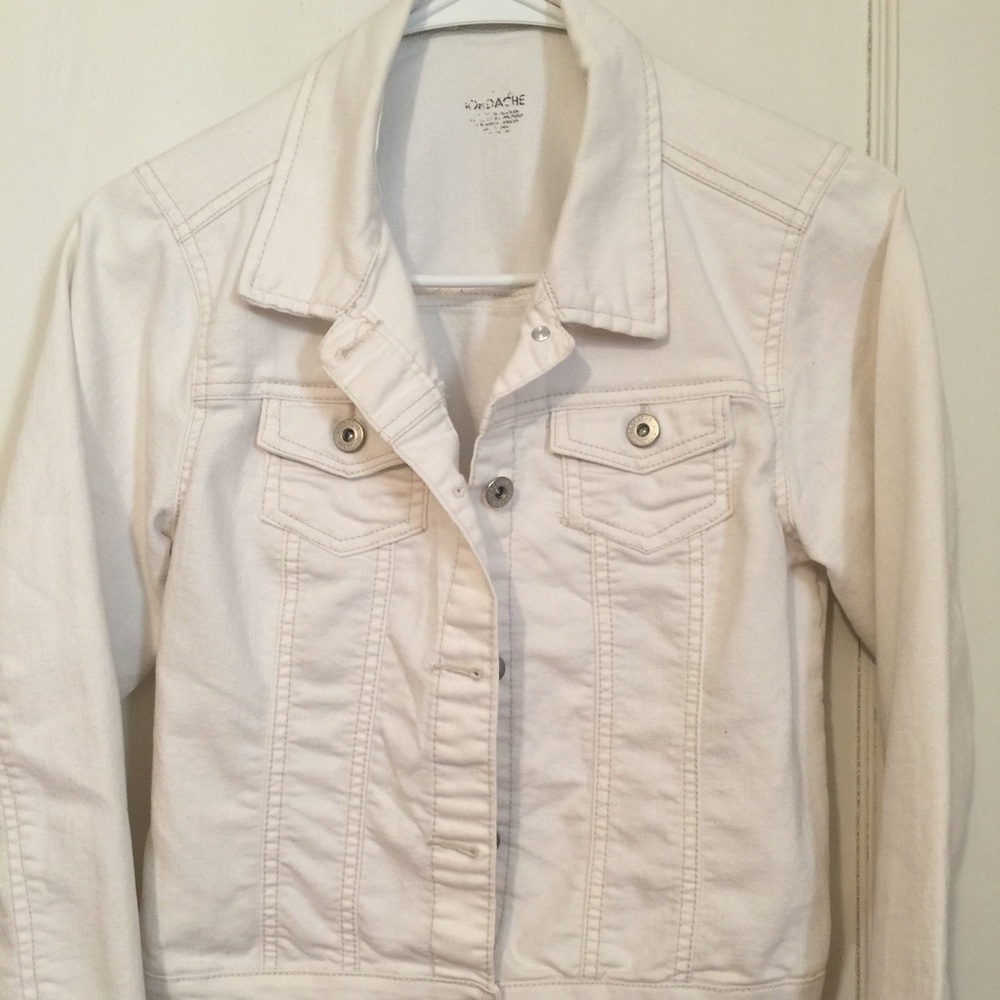 White denim jacket