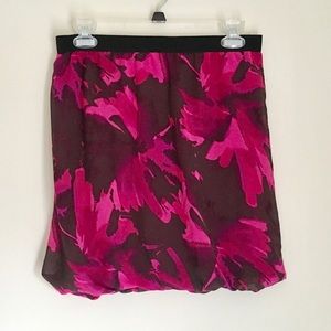 LOFT - Fuchsia Floral Bubble Skirt - SP