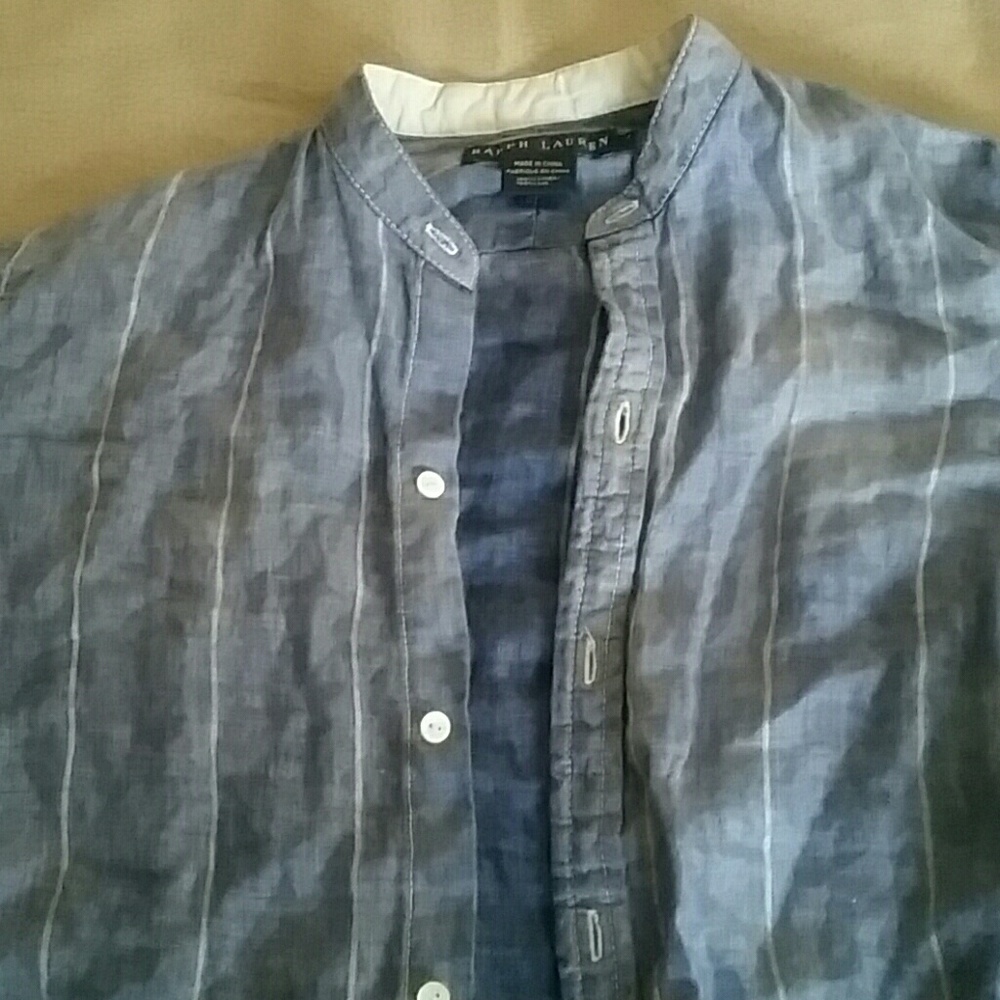 Denim Raphael Lauren button down shirt