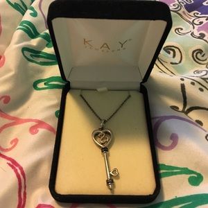 Kay Jewelers Open Heart key necklace