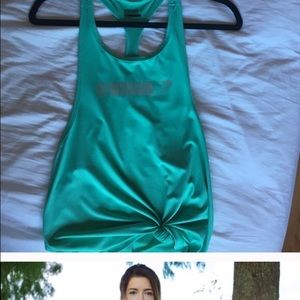 Gymshark tank teal size xs reserved for posher