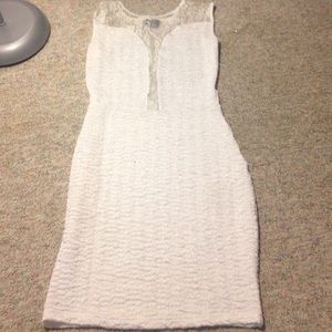 Lace Back White Dress