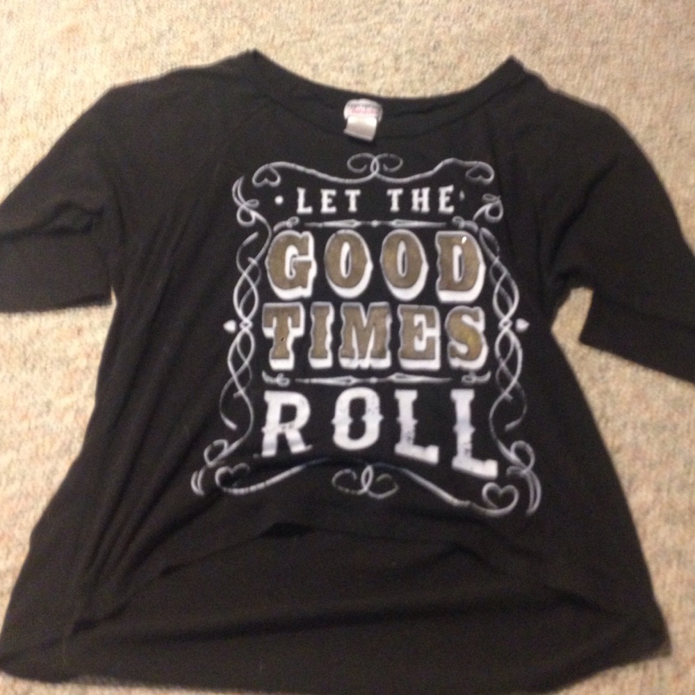 Black Slogan T-Shirt