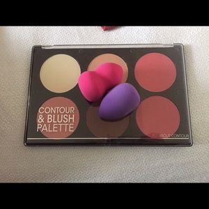 Contour Pallet & Makeup Sponge Bundle