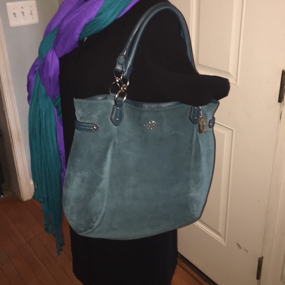 Suede Coach Collete Bag & Wallet - Picture 4 of 7