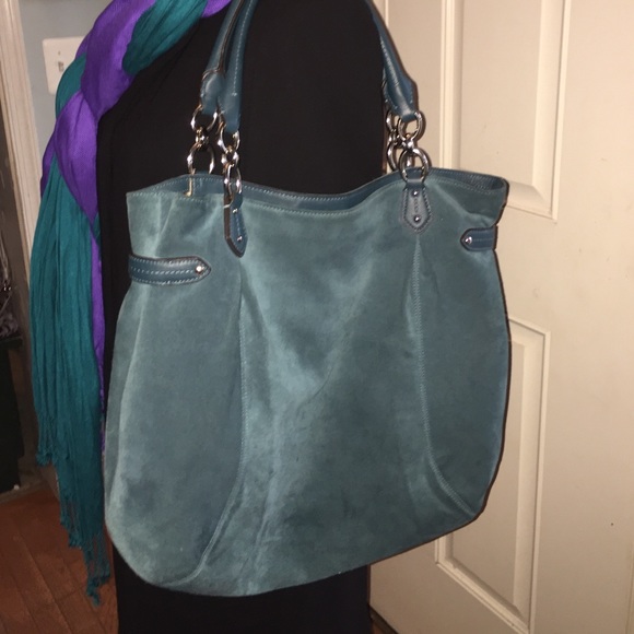 Suede Coach Collete Bag & Wallet - Picture 7 of 7