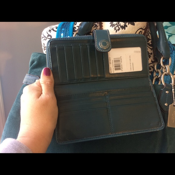 Suede Coach Collete Bag & Wallet - Picture 3 of 7