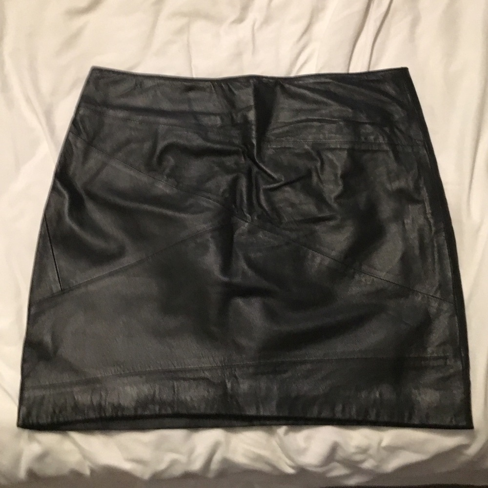 Blank NYC Leather Skirt