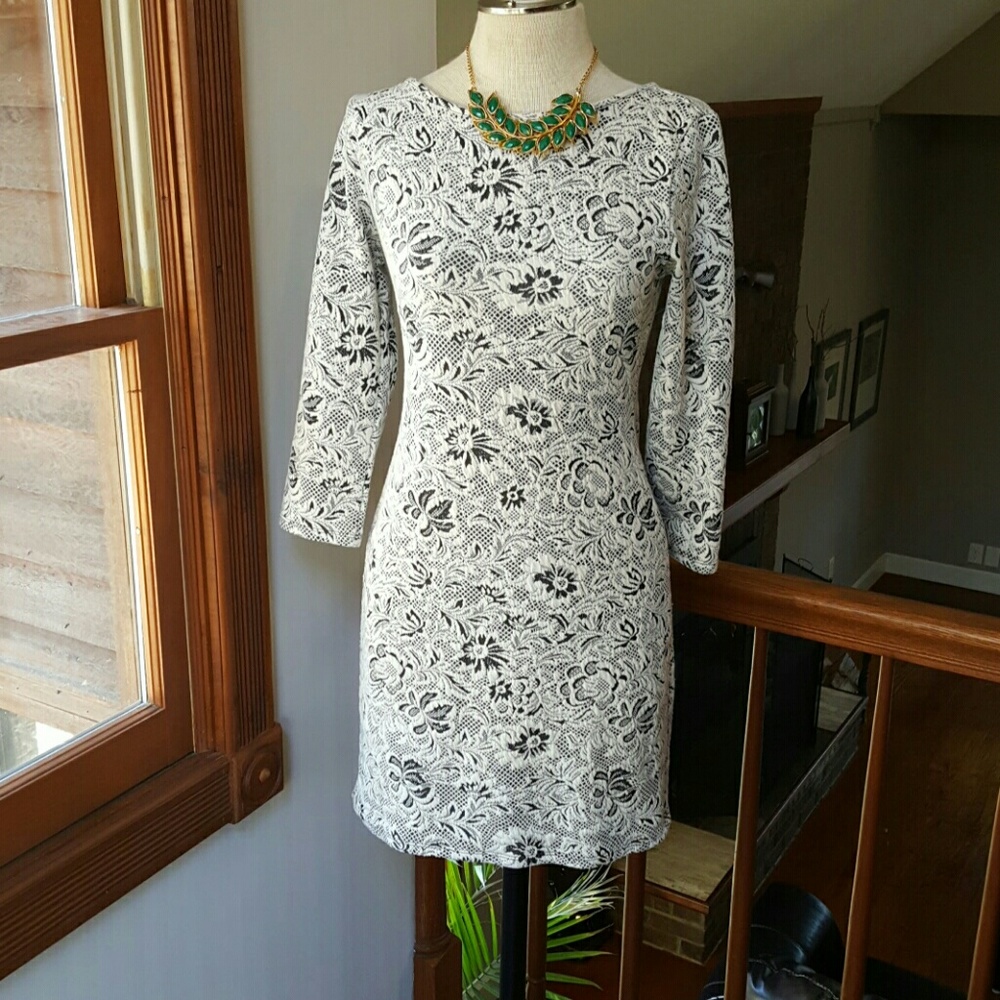 Black and white dress