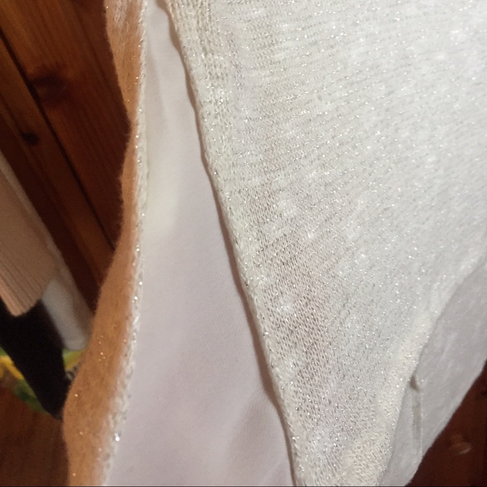 WHBM Hi-lo Turtleneck Sheer Panels Sz XS
