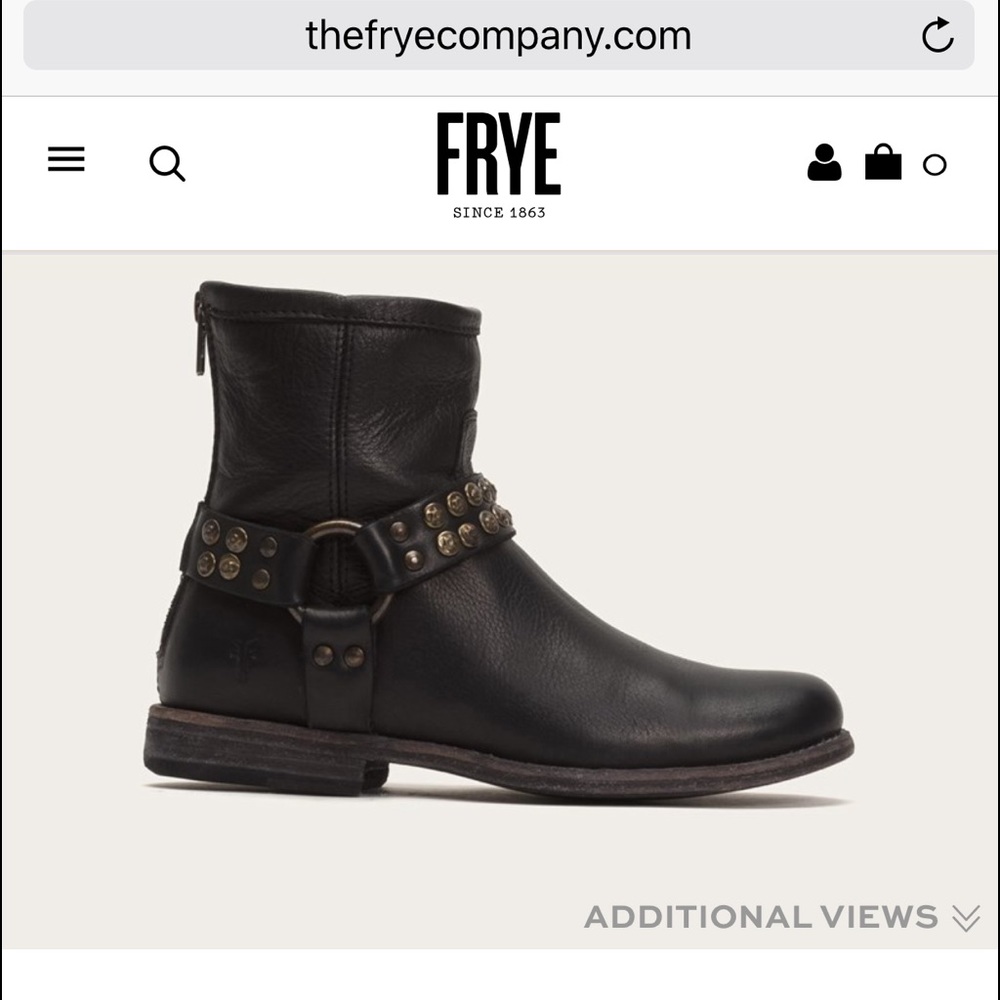 Frye Phillip harness short studded bootie