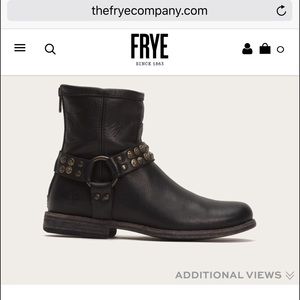 Frye Phillip harness short studded bootie