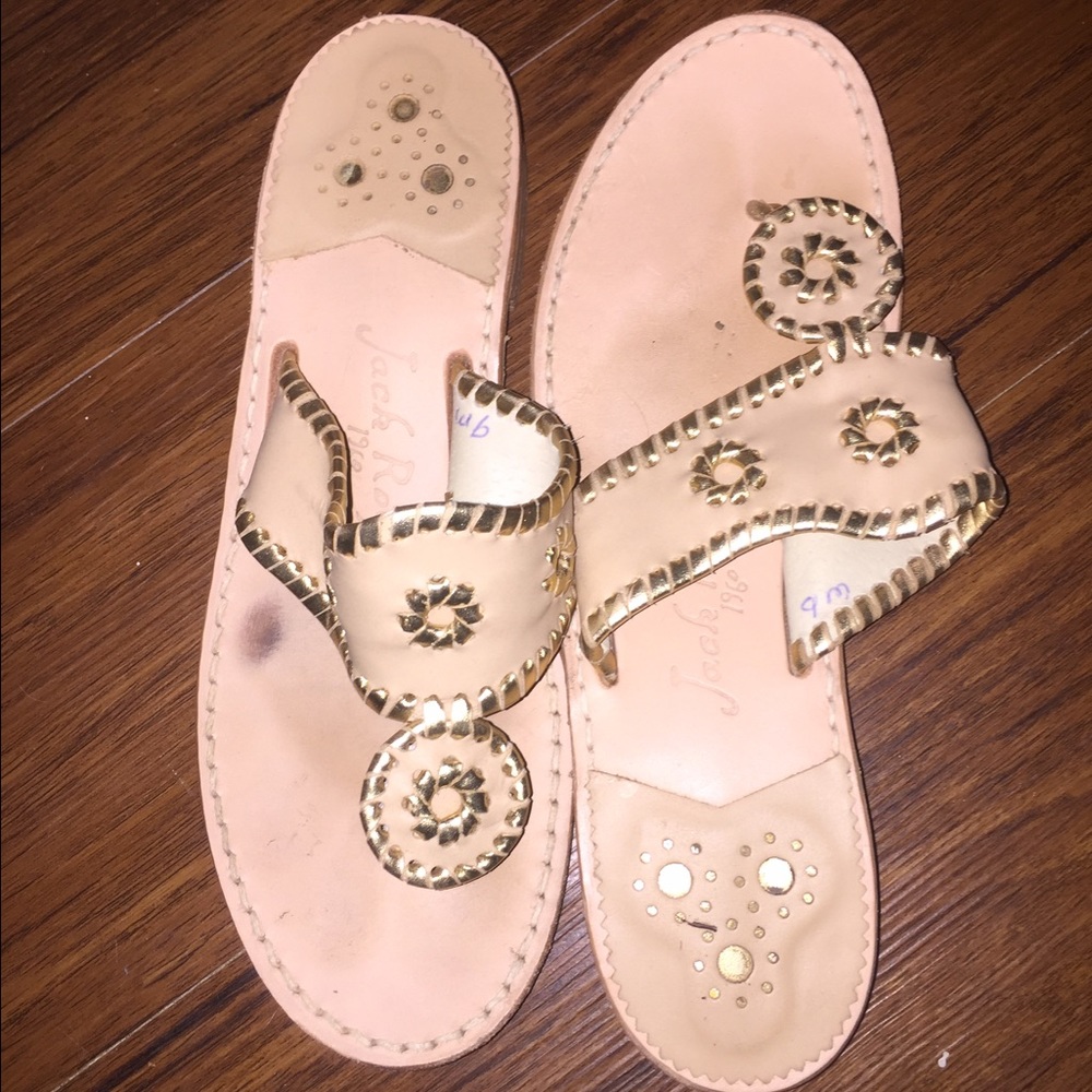 Jack Rogers Nantucket Gold Sandal