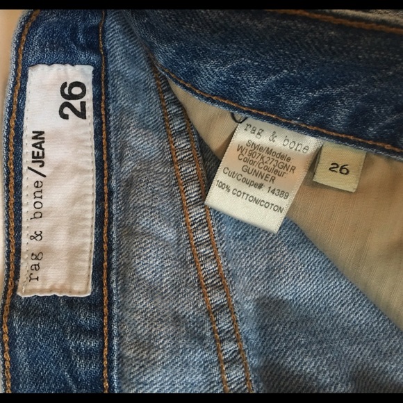 rag & bone Destroyed cutoff denim shorts - GUNNER - Picture 2 of 4