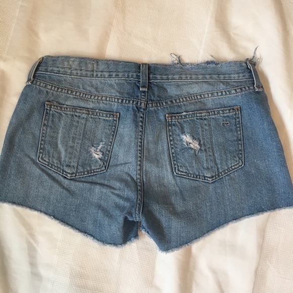 rag & bone Destroyed cutoff denim shorts - GUNNER - Picture 3 of 4