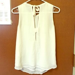 H&M V-Back Cream Blouse