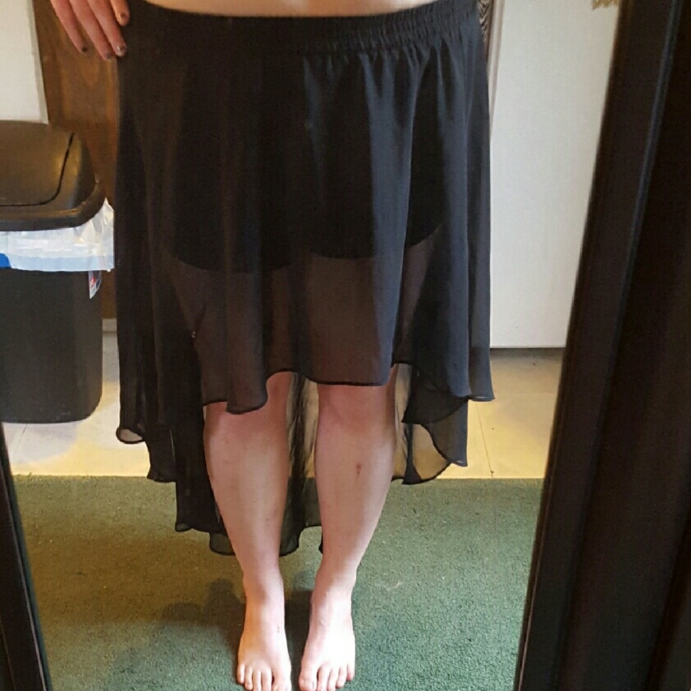F21 Black skirt w/ shorts