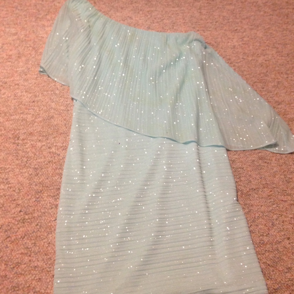 One Shoulder Sparkly Mini