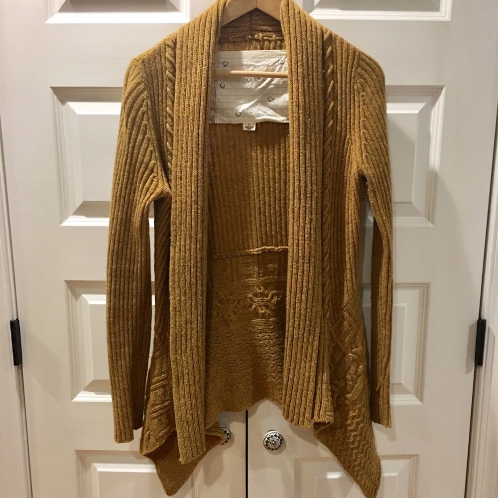 Anthropologie knitted cardigan.