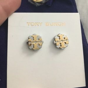 tory burch flower earrings (Silver&gold) ON HOLD