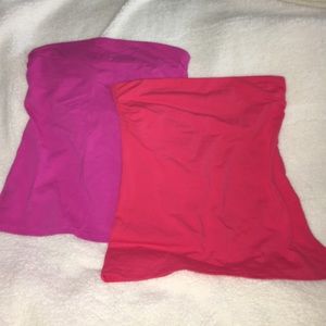 A bundle of 2 Express sexy basic tops