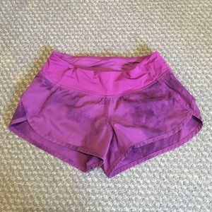 Lululemon Purple Speed Run Shorts!