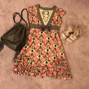 Free People cotton floral dress size 6