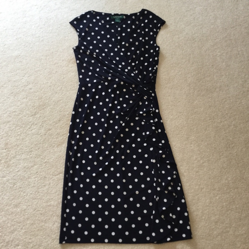 LAUREN polkadots dress Sz4